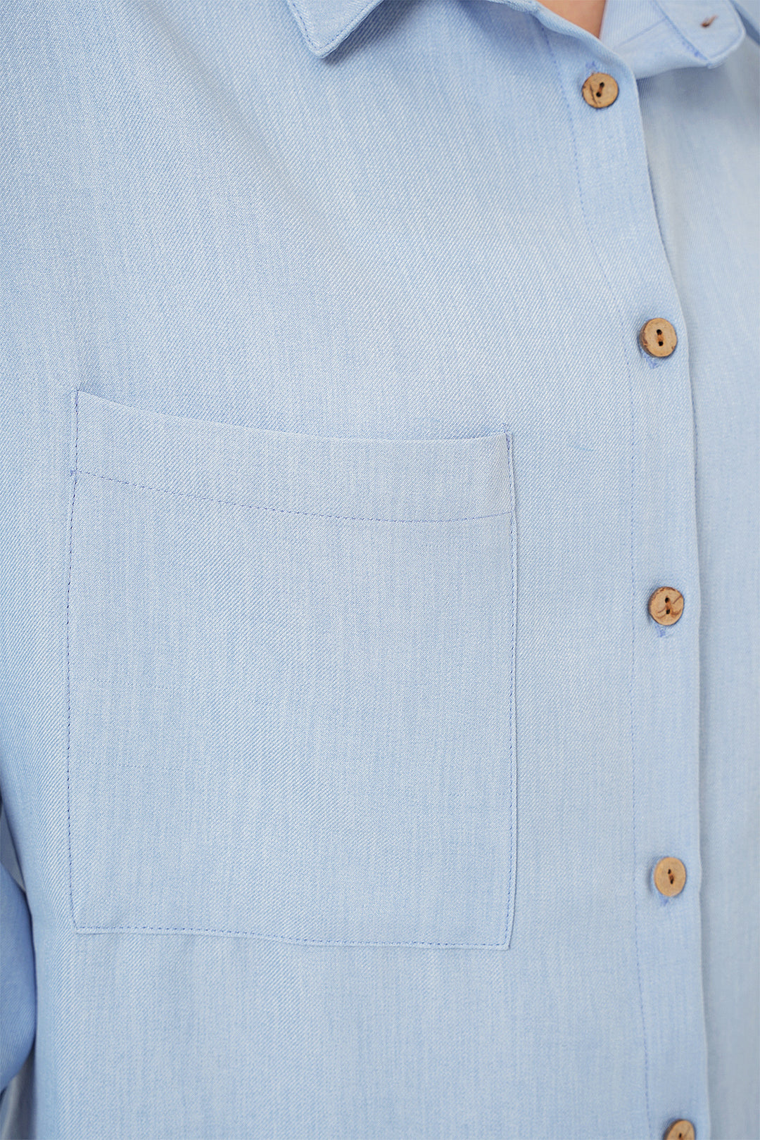 Bigdart 20126 Chemise Oversize en Lin - Bleu