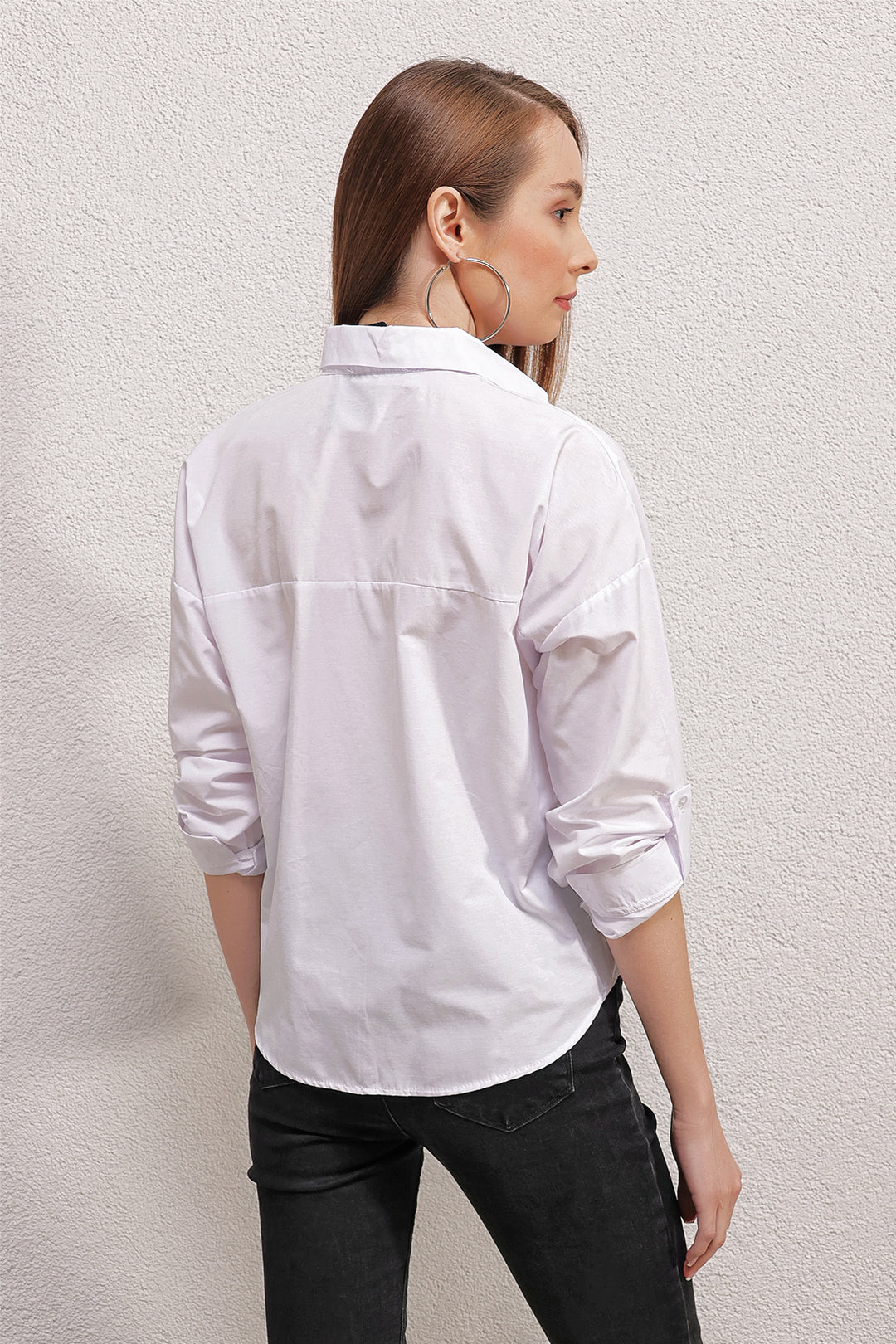 Bigdart Chemise brodée 20147 - Blanc