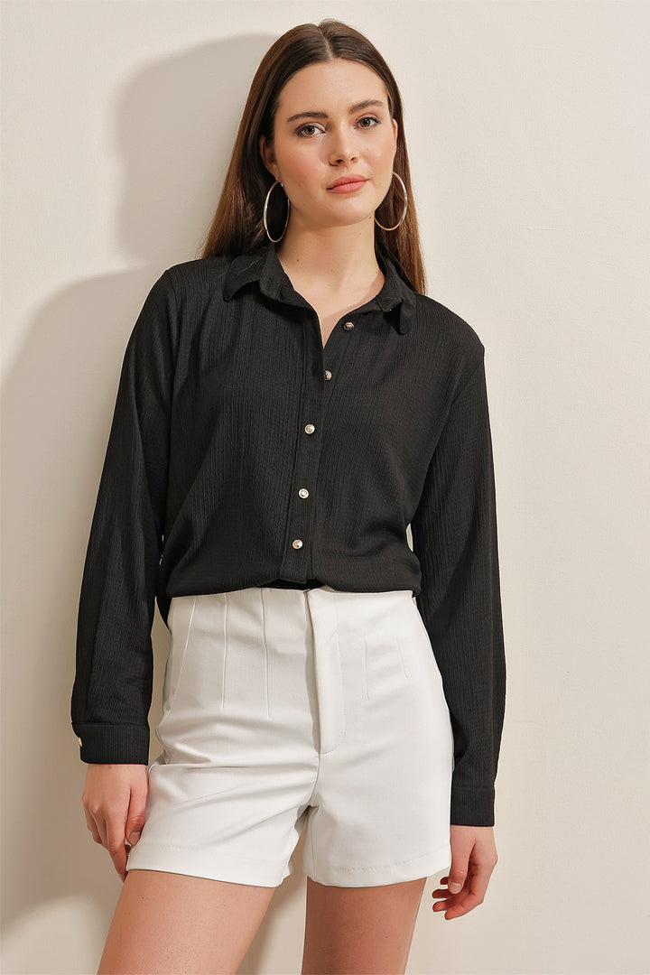 Bigdart 20160 Chemise Tricotée - Noir