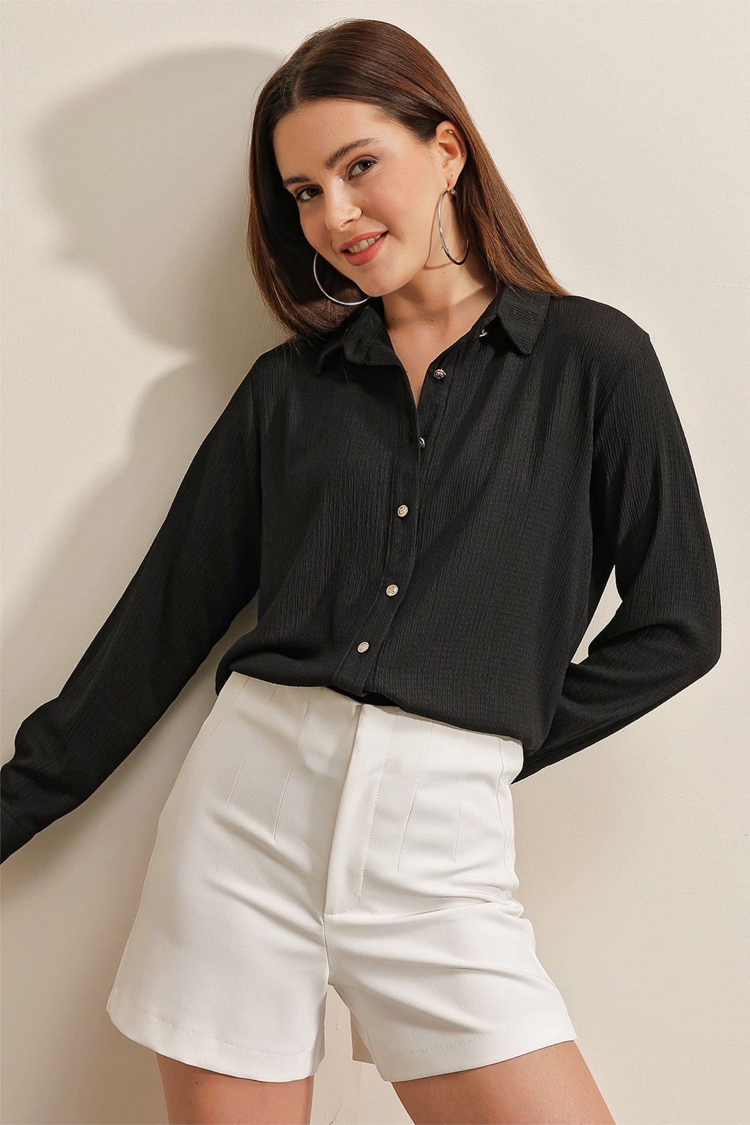 Bigdart 20160 Chemise Tricotée - Noir