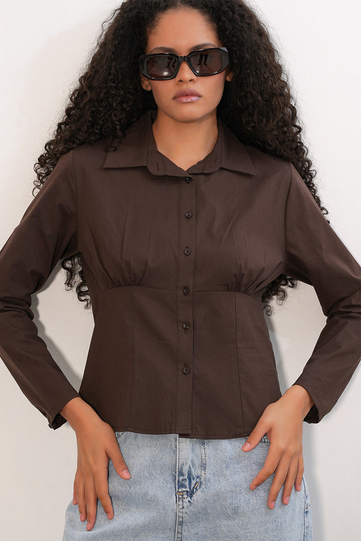 Bigdart Chemise Popeline Slim Fit 20231 - Marron