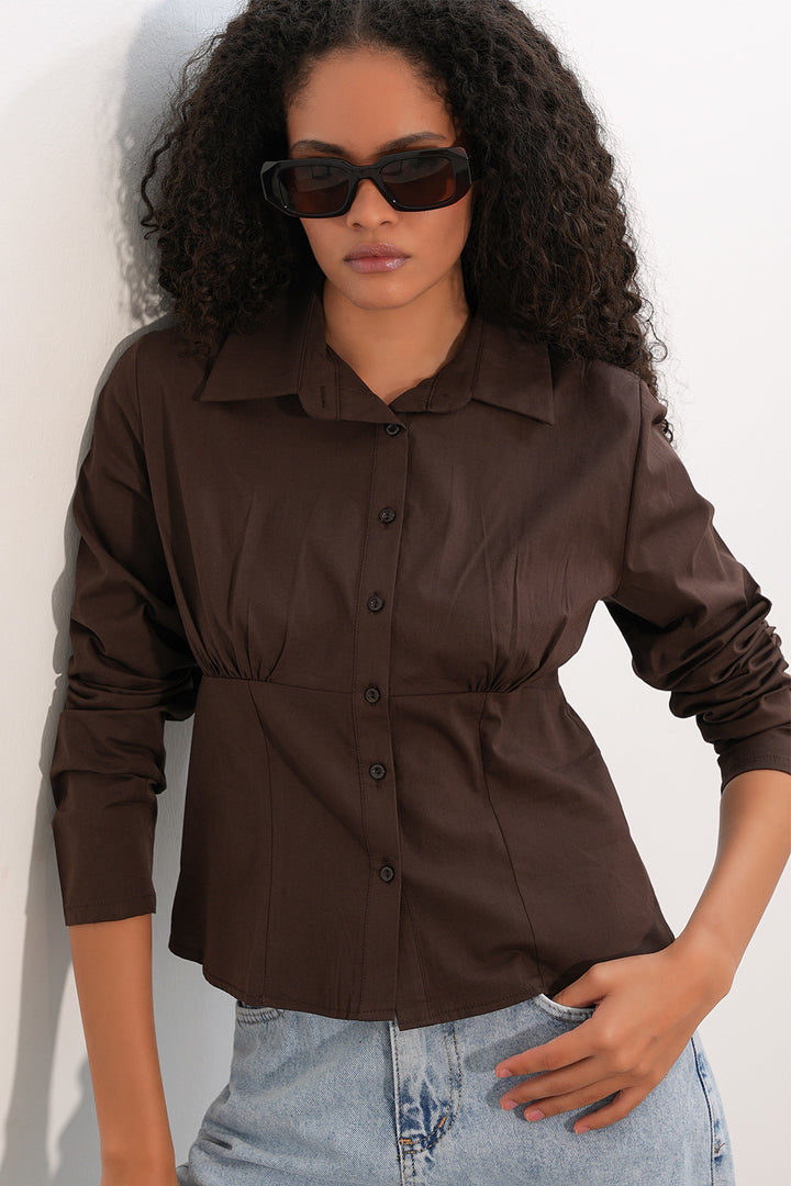Bigdart Chemise Popeline Slim Fit 20231 - Marron