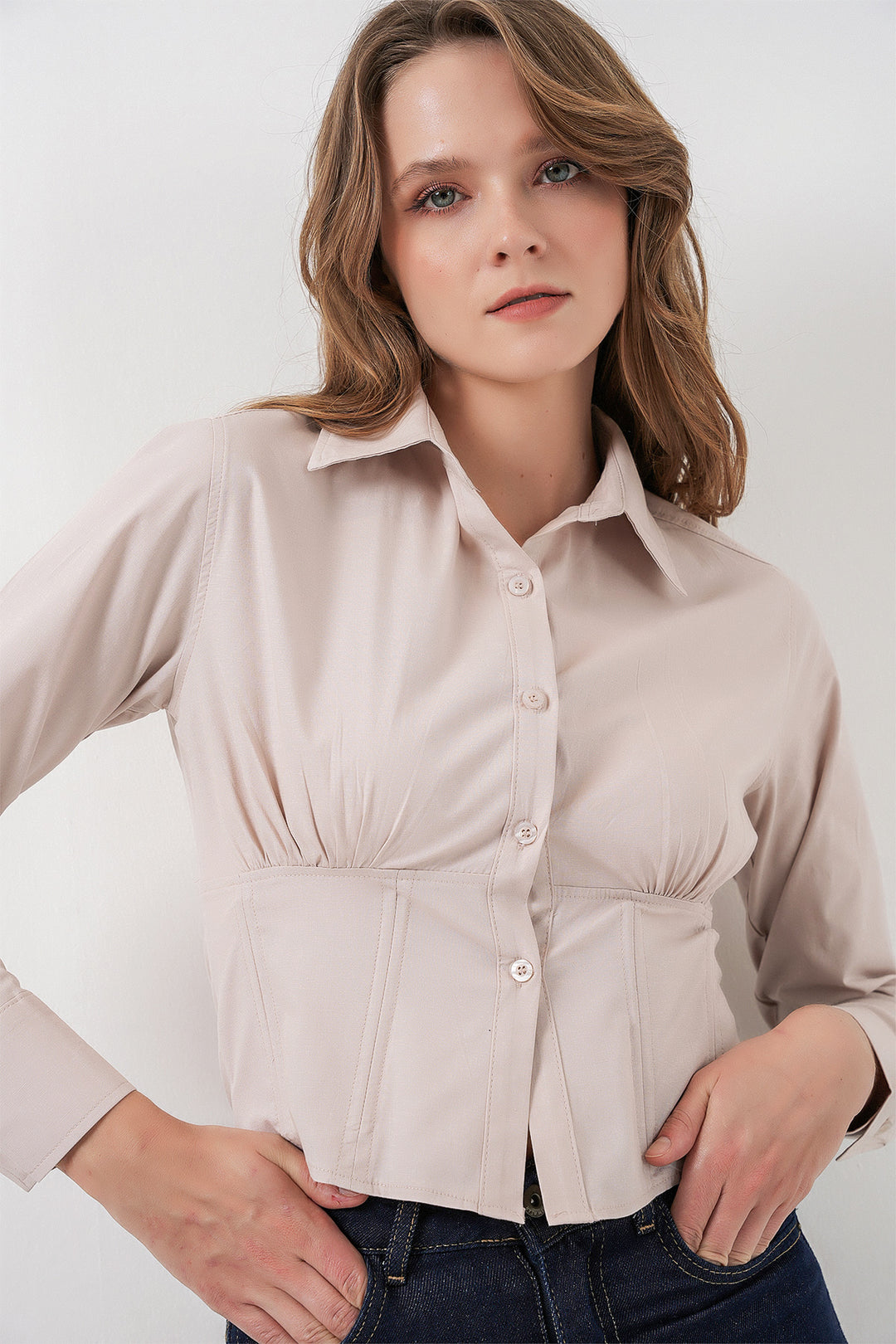Bigdart Chemise Popeline Slim Fit 20231 - Crème