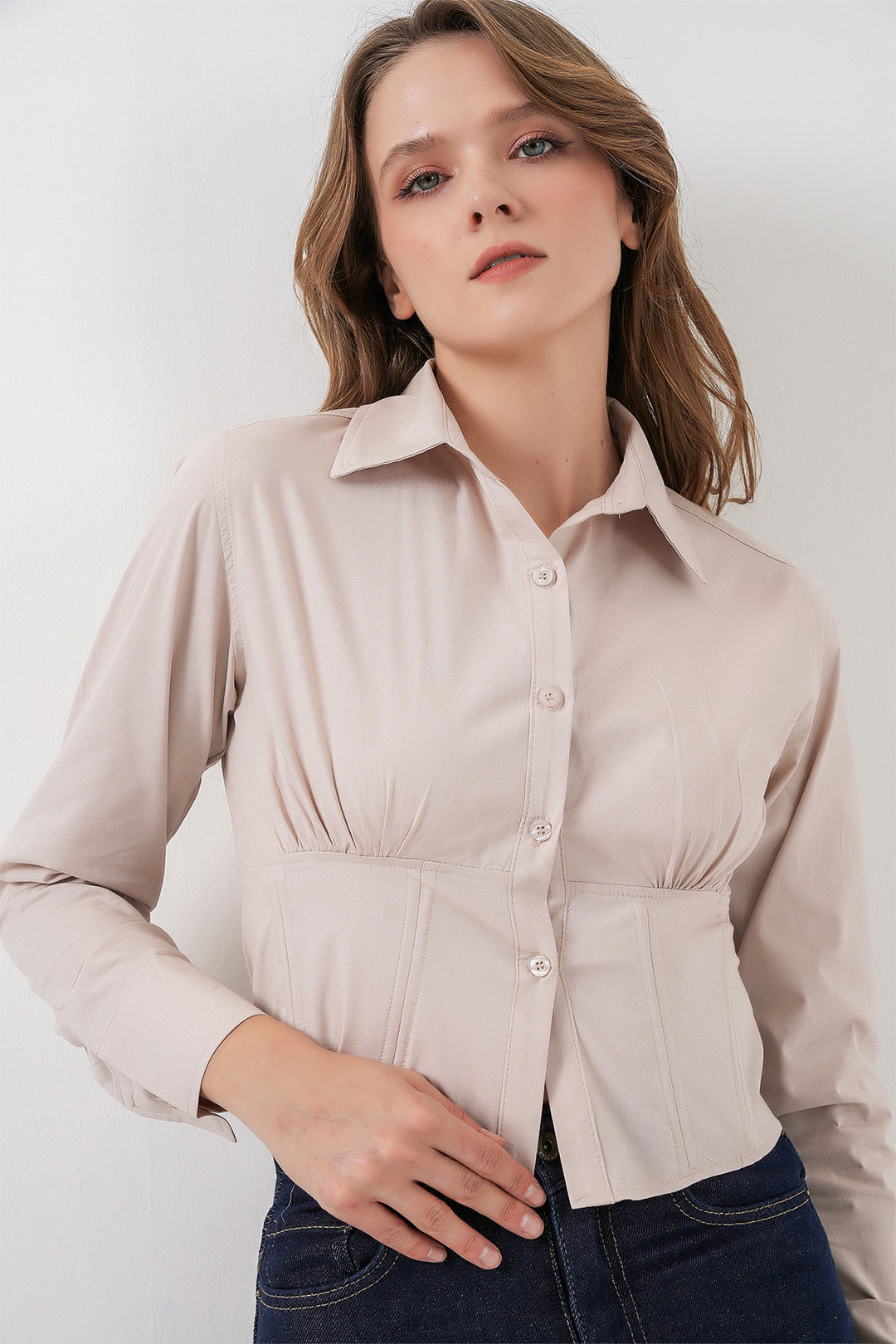 Bigdart Chemise Popeline Slim Fit 20231 - Crème