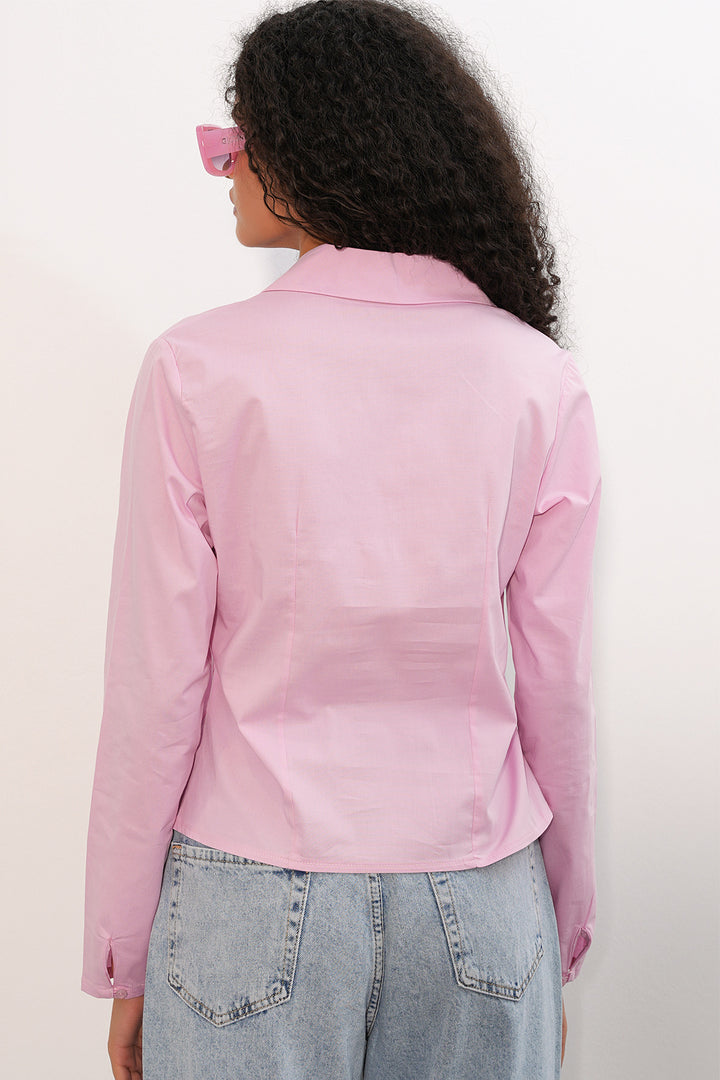 Bigdart Chemise en popeline slim fit 20231 - Rose