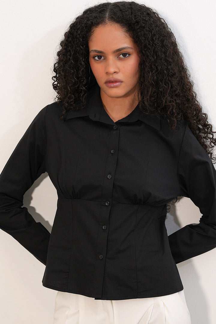 Bigdart Chemise en popeline slim fit 20231 - Noir