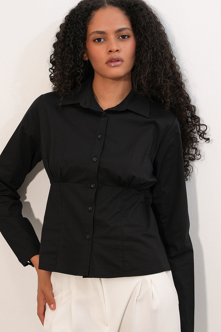 Bigdart Chemise en popeline slim fit 20231 - Noir