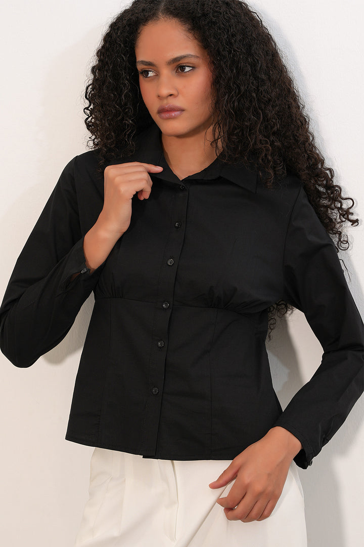 Bigdart Chemise en popeline slim fit 20231 - Noir