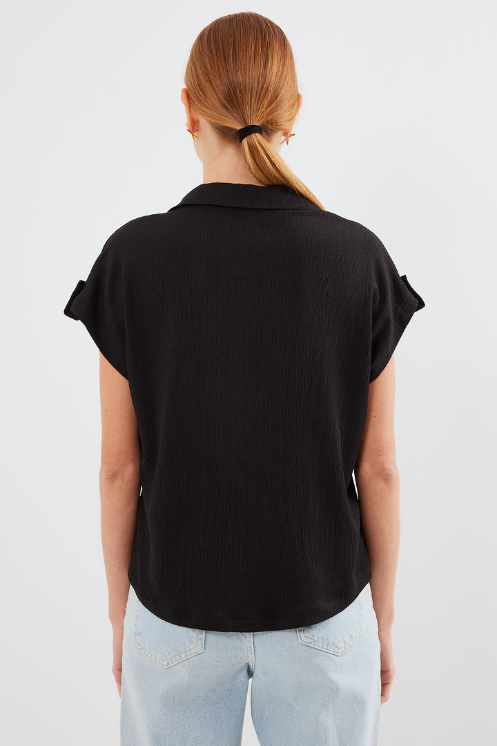 Bigdart Chemise à manches courtes double avec poignet 20256 - Noir