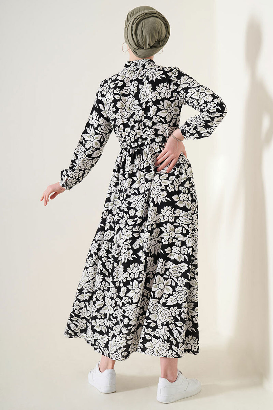 Bigdart 2144 Robe de modestie avec col montant - Noir