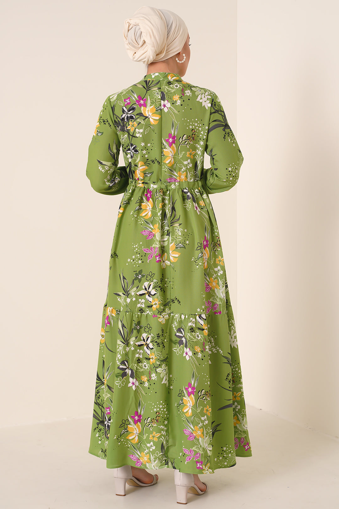 Bigdart 2144 Robe de Mariage Col Mao - Vert foncé