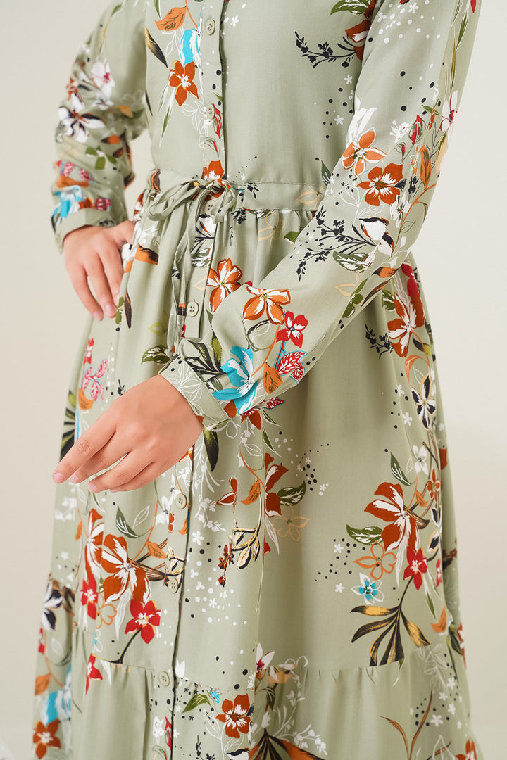 Bigdart Robe de mode à col mao 2144 - d.Kaki