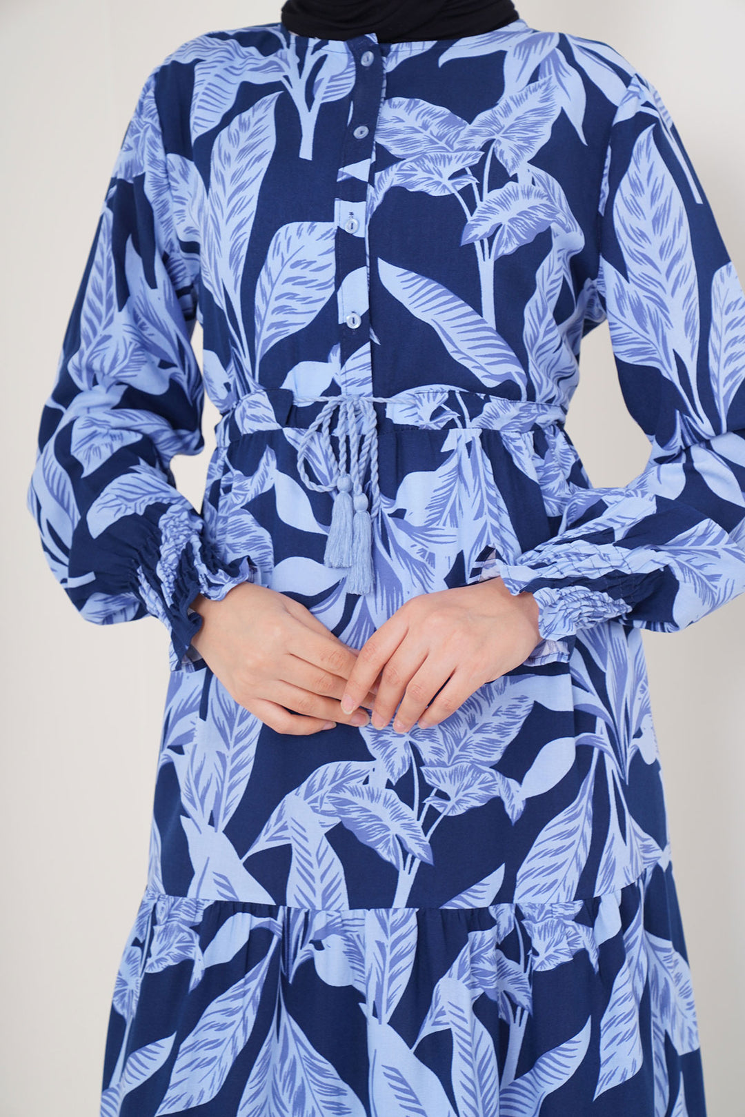 Bigdart 2145 Robe de mode modeste - Bleu marine
