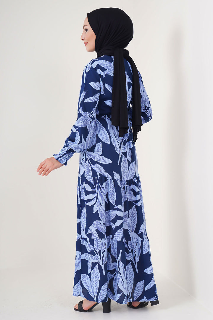 Bigdart 2145 Robe de mode modeste - Bleu marine
