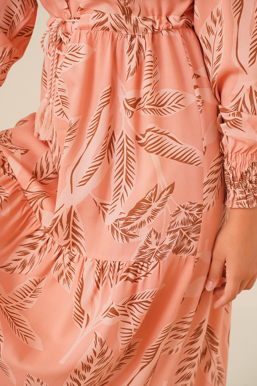 Bigdart Robe de hijab à motifs 2145 - Poudre