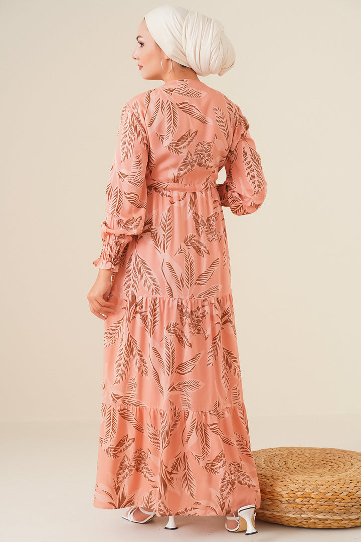 Bigdart Robe de hijab à motifs 2145 - Poudre