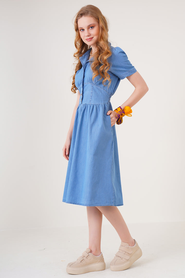 Bigdart Robe en jean 2210 - Bleu