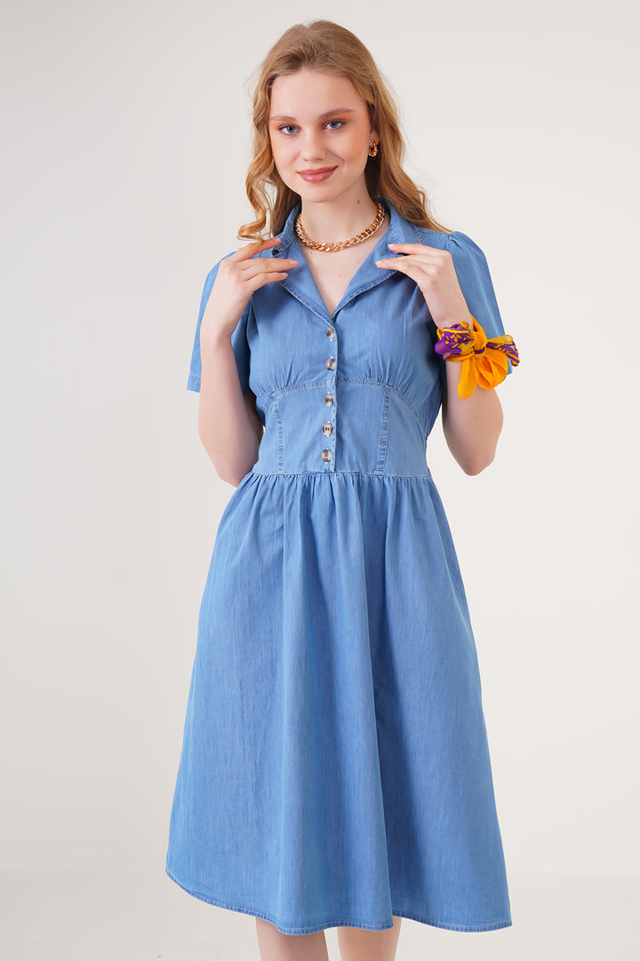 Bigdart Robe en jean 2210 - Bleu
