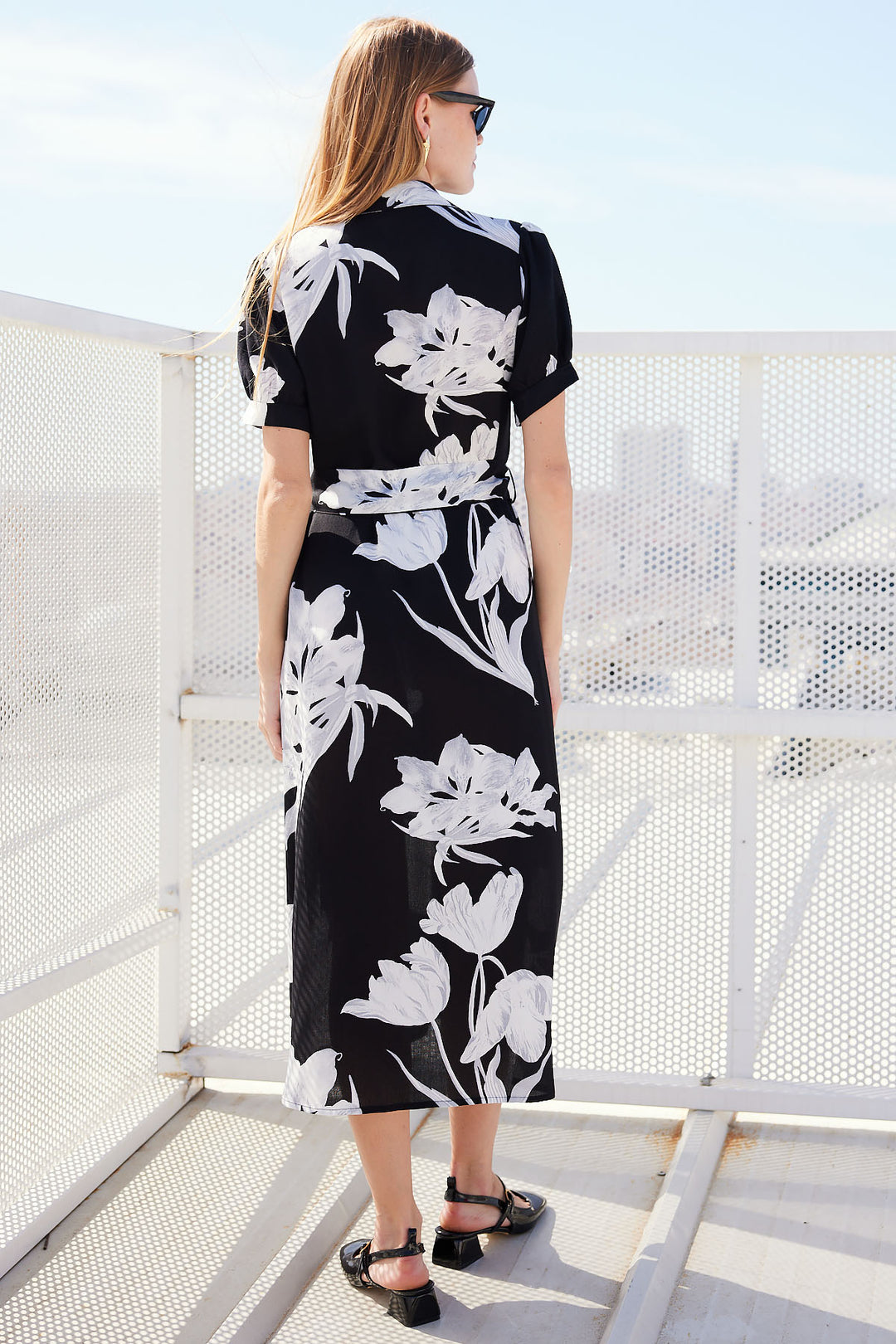 Bigdart 2213 Robe en viscose à manches courtes - D. Noir