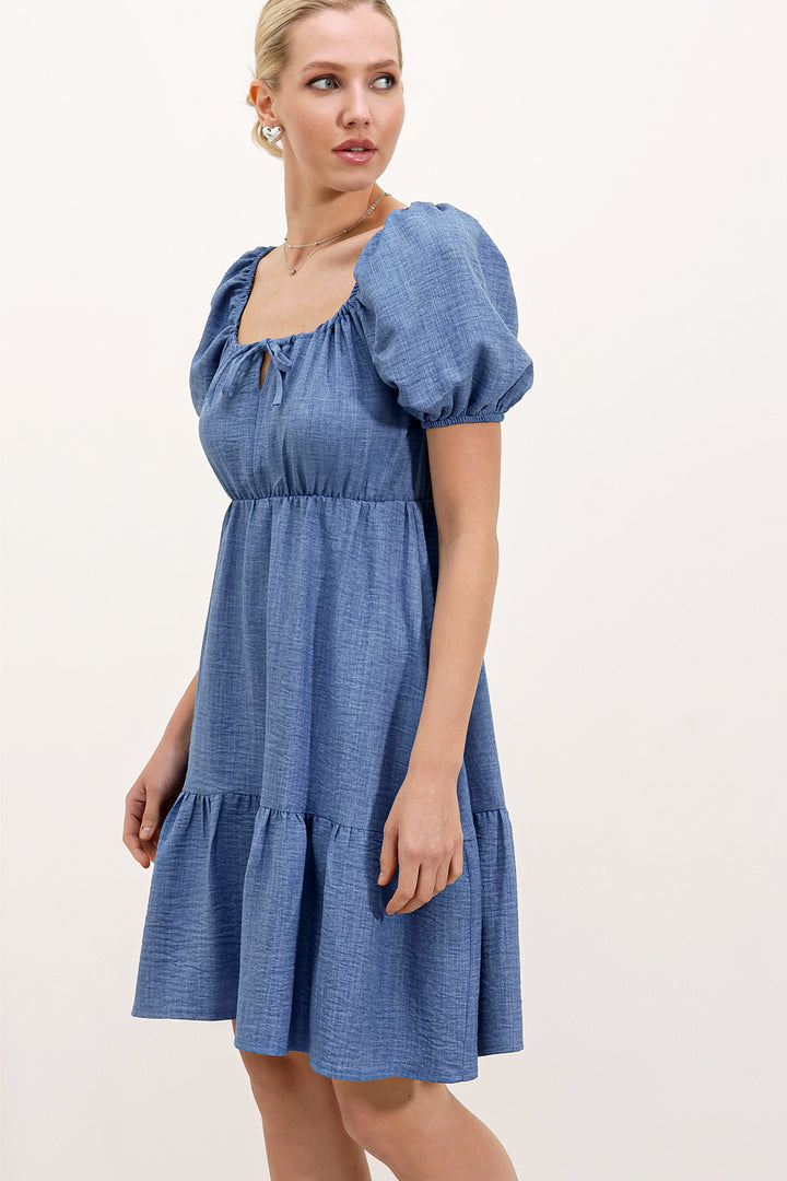 Bigdart 2351 Robe Popeline Évasée - C.Indigo