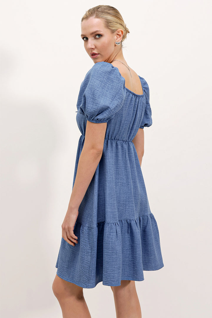 Bigdart 2351 Robe Popeline Évasée - C.Indigo