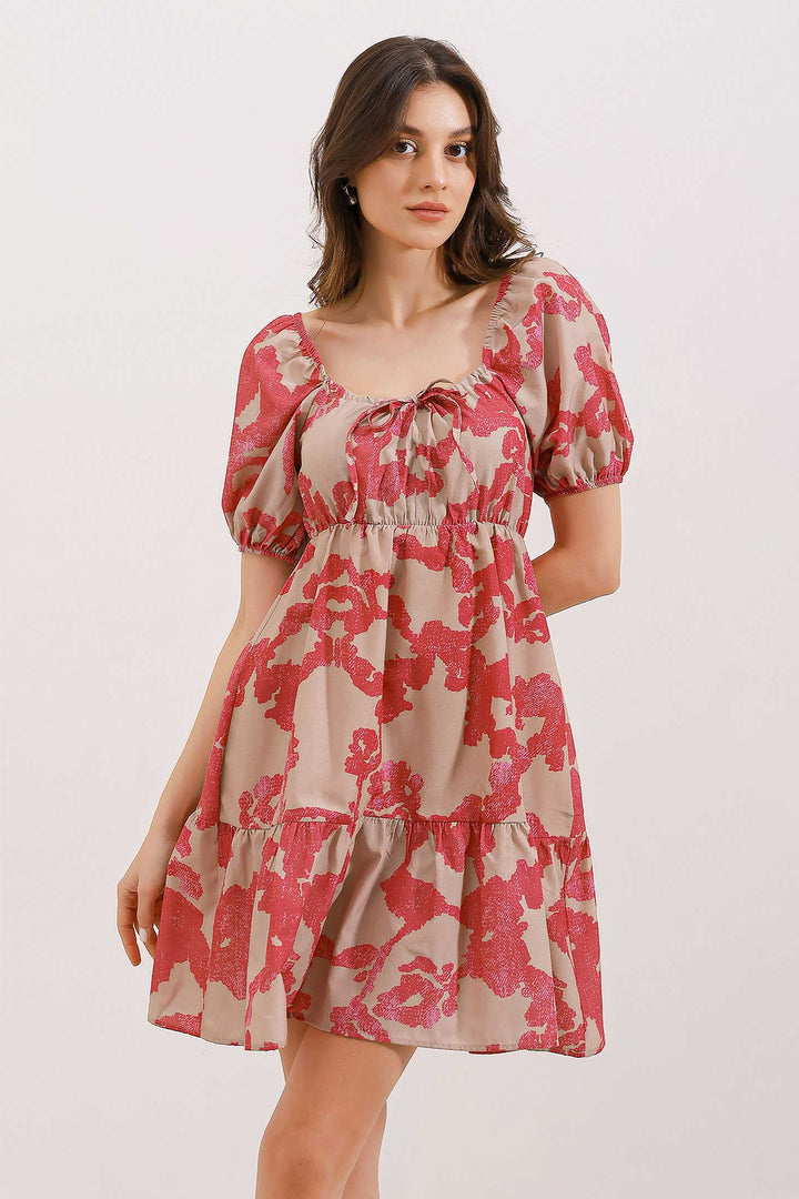 Bigdart 2351 Robe Popeline Évasée - Fuchsia