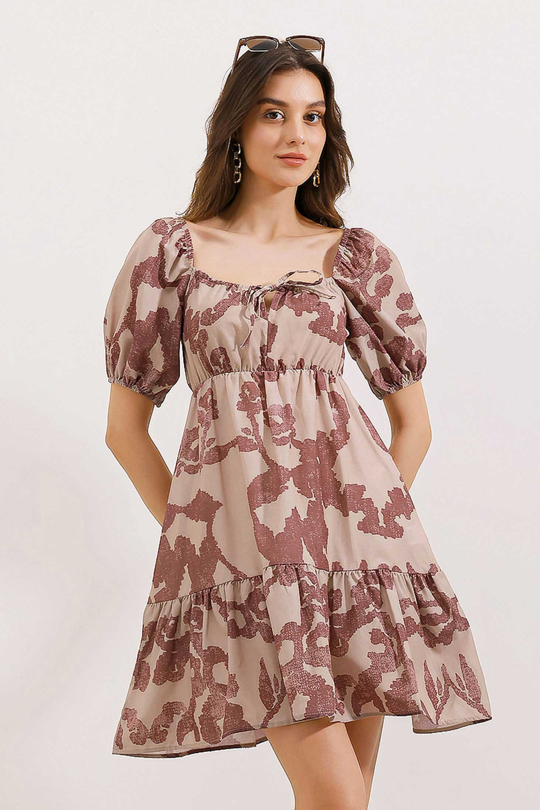 Bigdart 2351 Robe Popeline Évasée - Rose thé