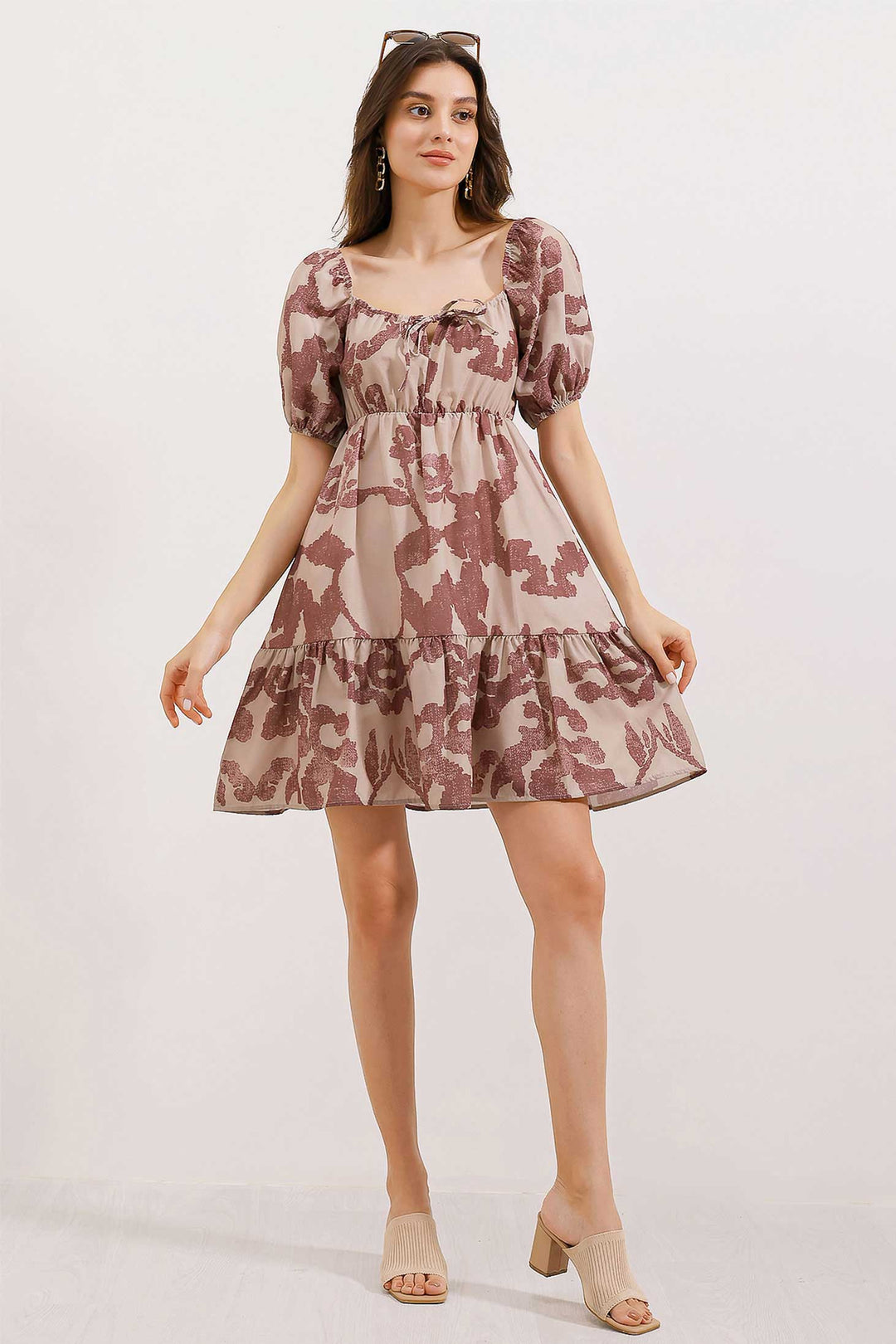 Bigdart 2351 Robe Popeline Évasée - Rose thé