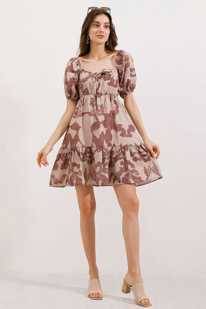 Bigdart 2351 Robe Popeline Évasée - Rose thé