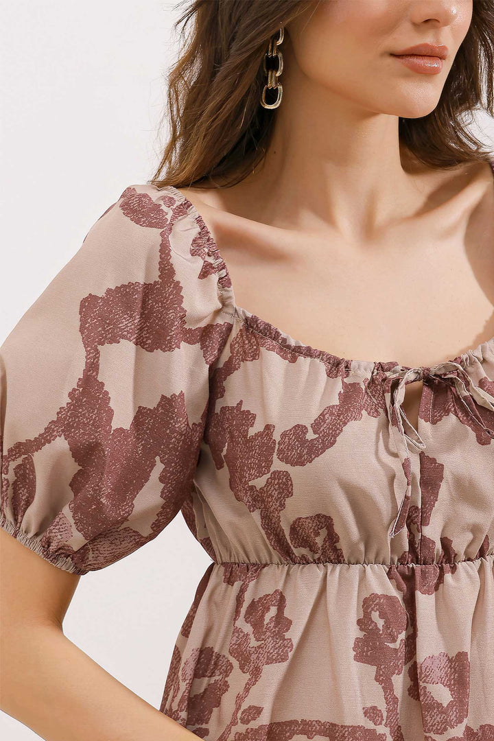 Bigdart 2351 Robe Popeline Évasée - Rose thé