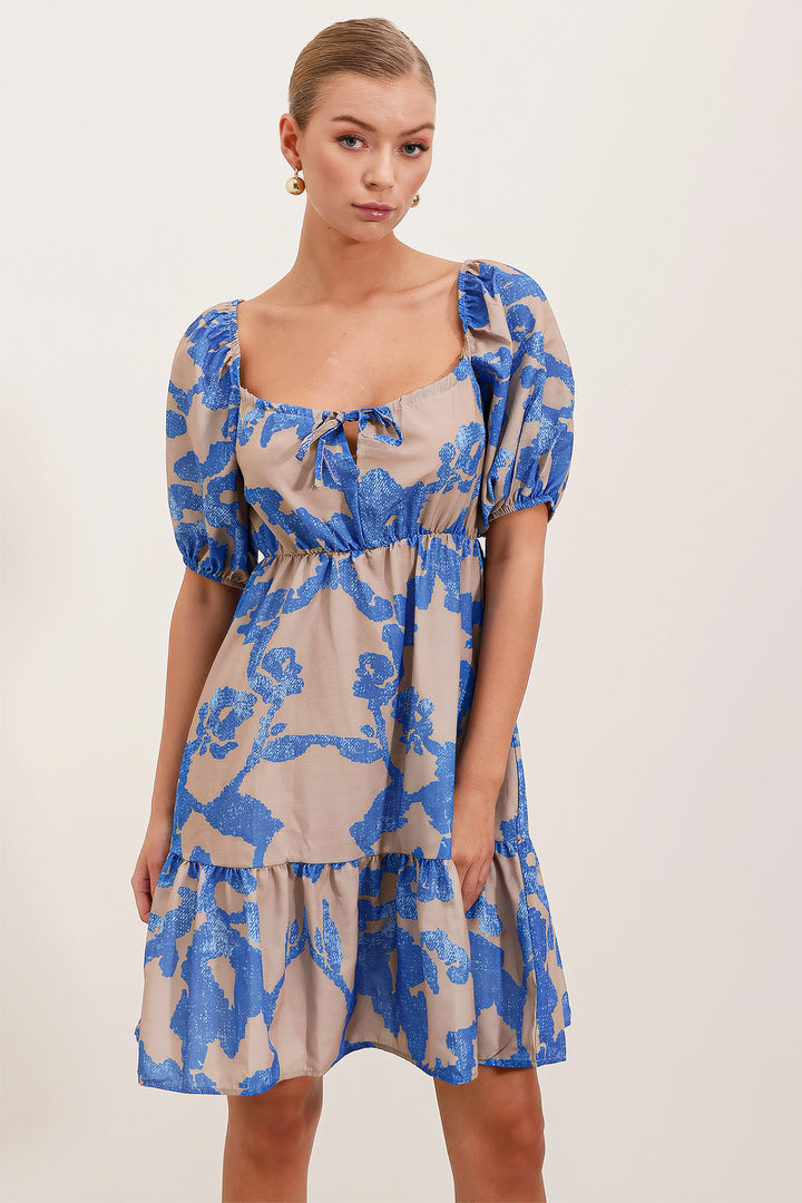 Bigdart 2351 Robe Popeline Évasée - Bleu marine