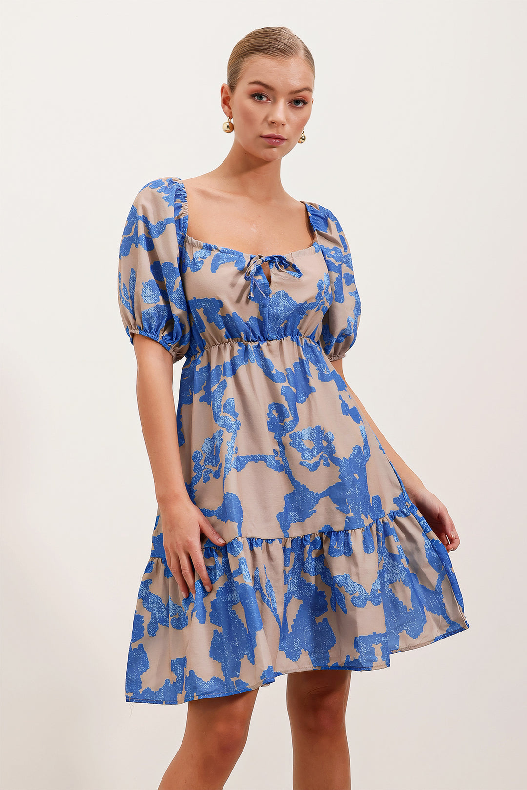 Bigdart 2351 Robe Popeline Évasée - Bleu marine
