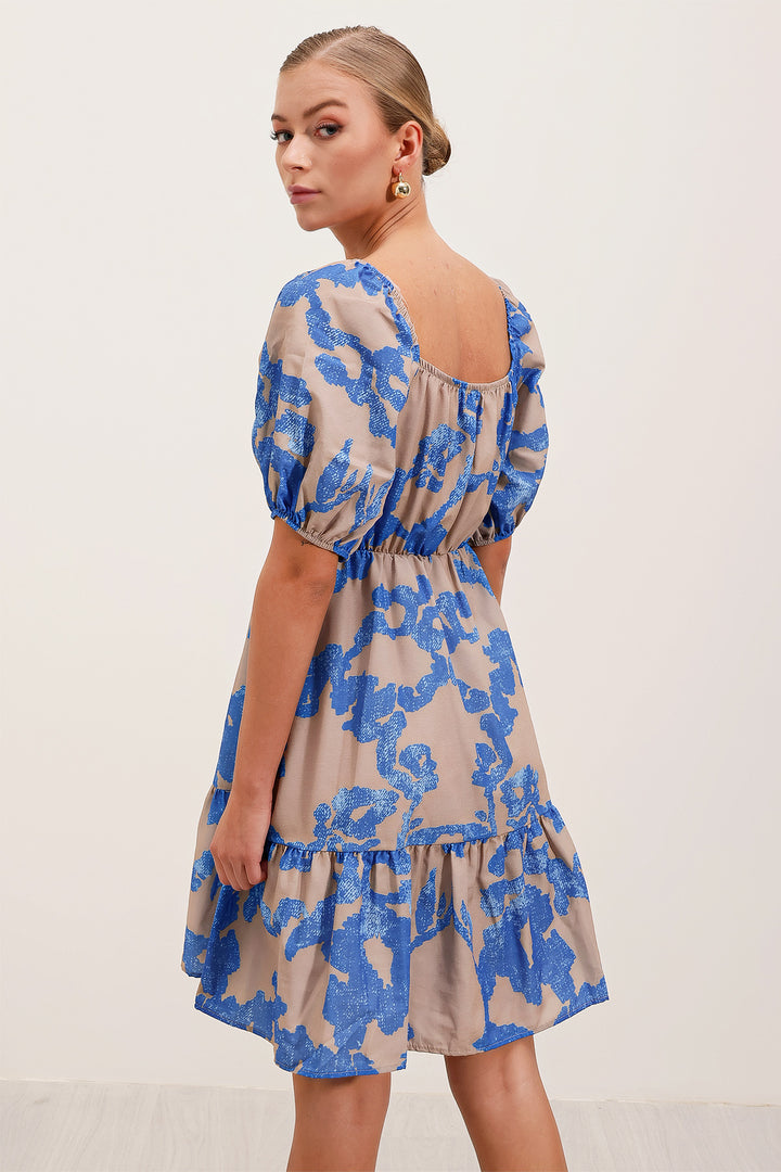 Bigdart 2351 Robe Popeline Évasée - Bleu marine