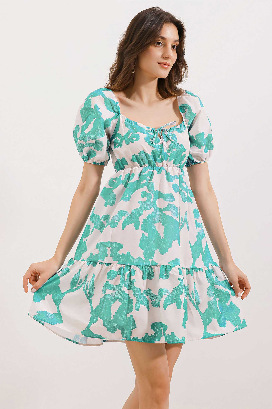 Bigdart 2351 Robe Popeline Évasée - Menthe
