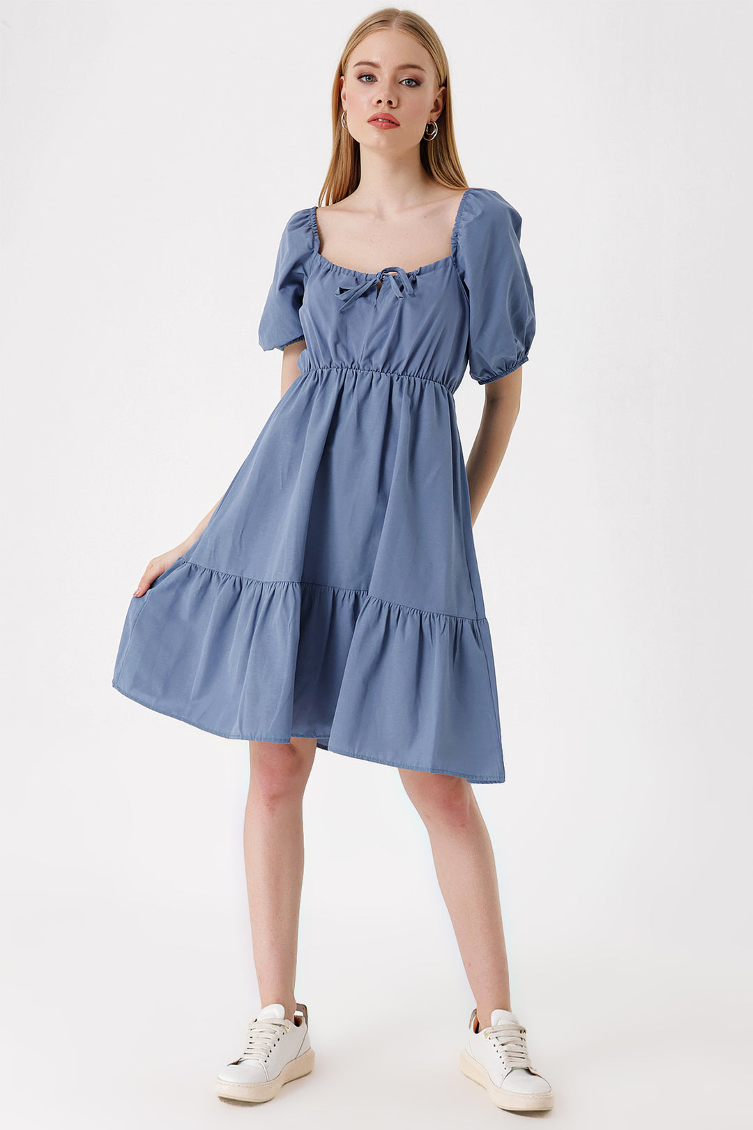 Bigdart 2351 Robe Popeline Évasée - Indigo