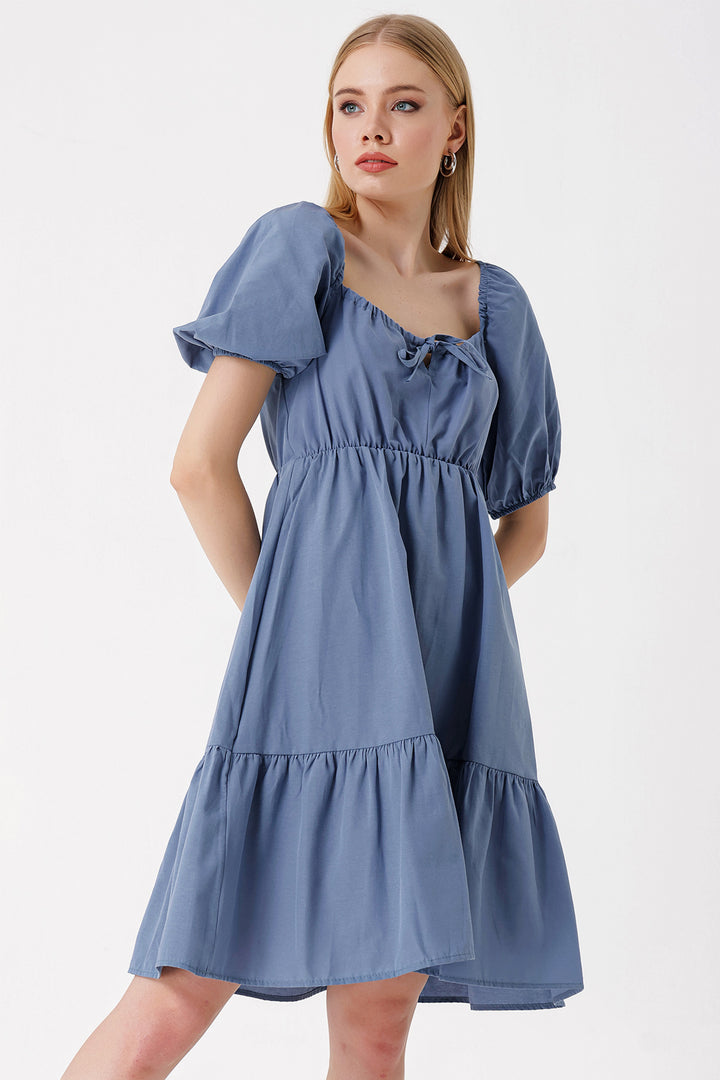 Bigdart 2351 Robe Popeline Évasée - Indigo