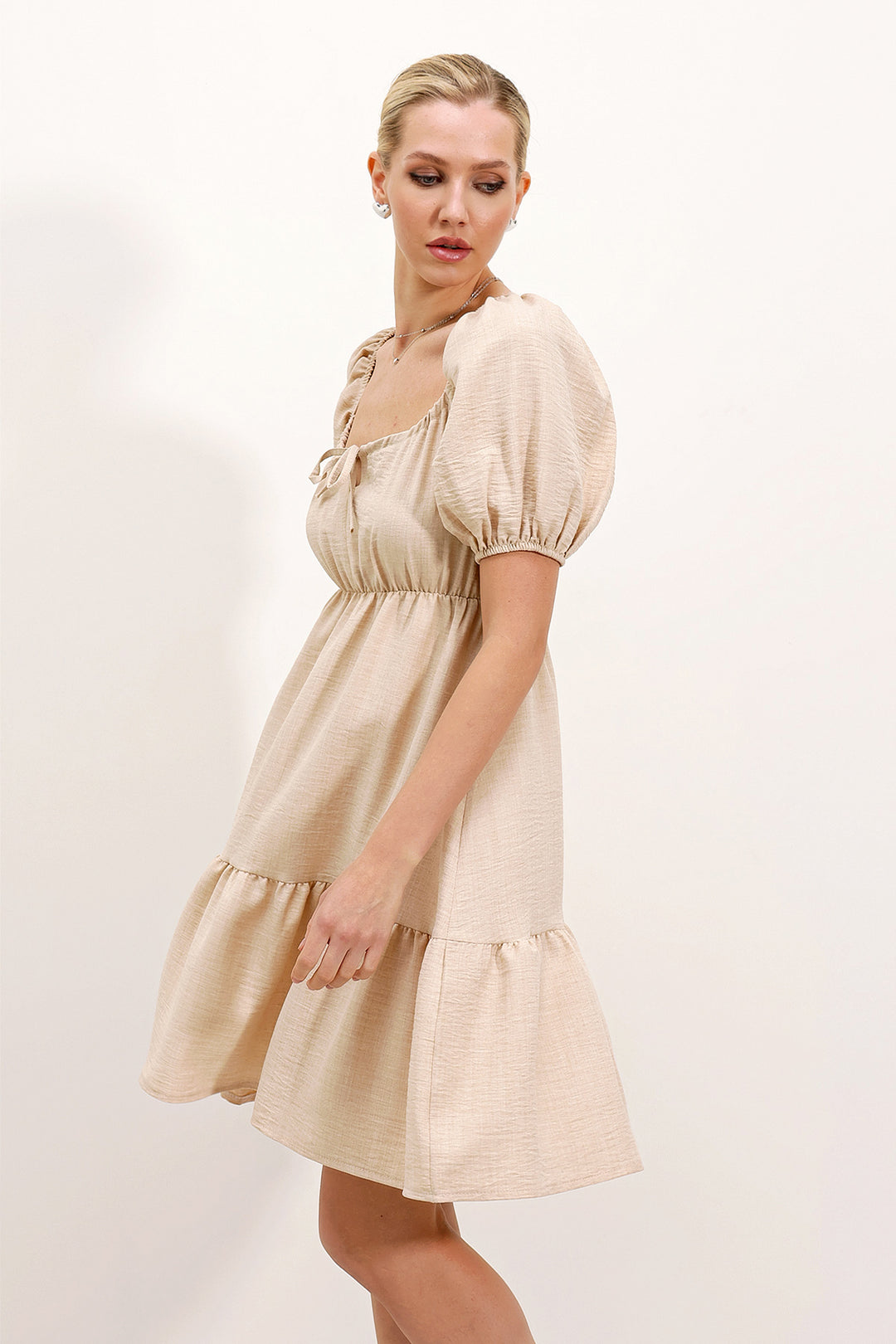 Bigdart 2351 Robe Popeline Évasée - Crème