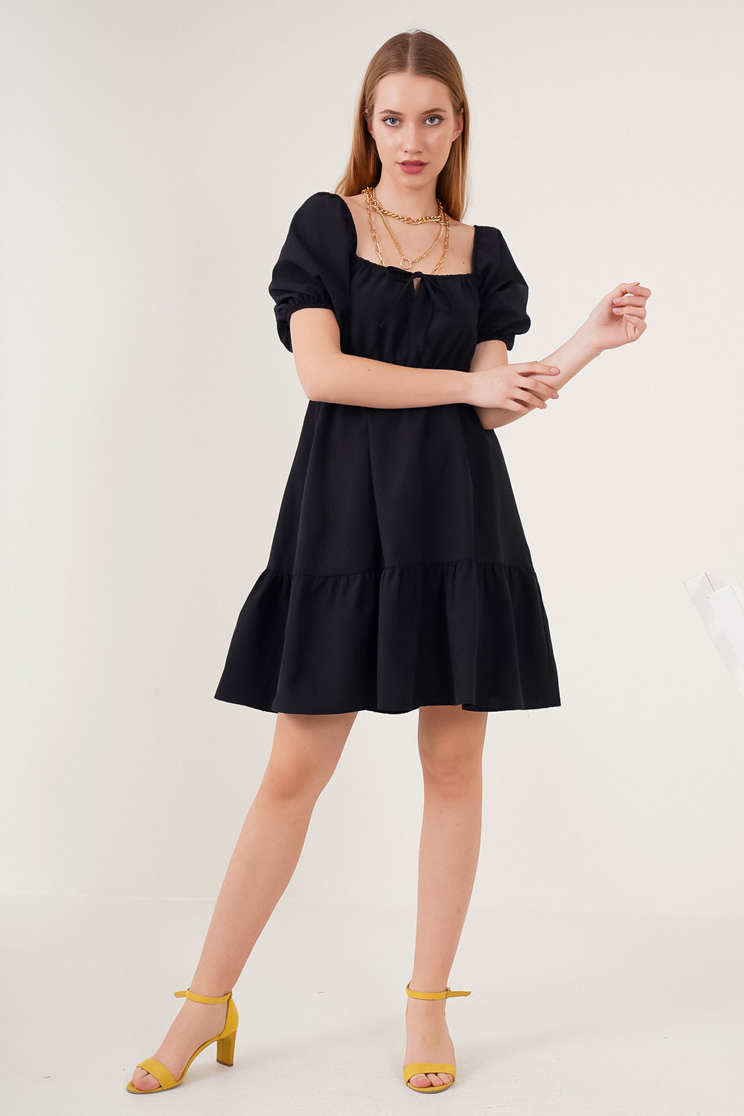Bigdart 2351 Robe Popeline Évasée - Noir