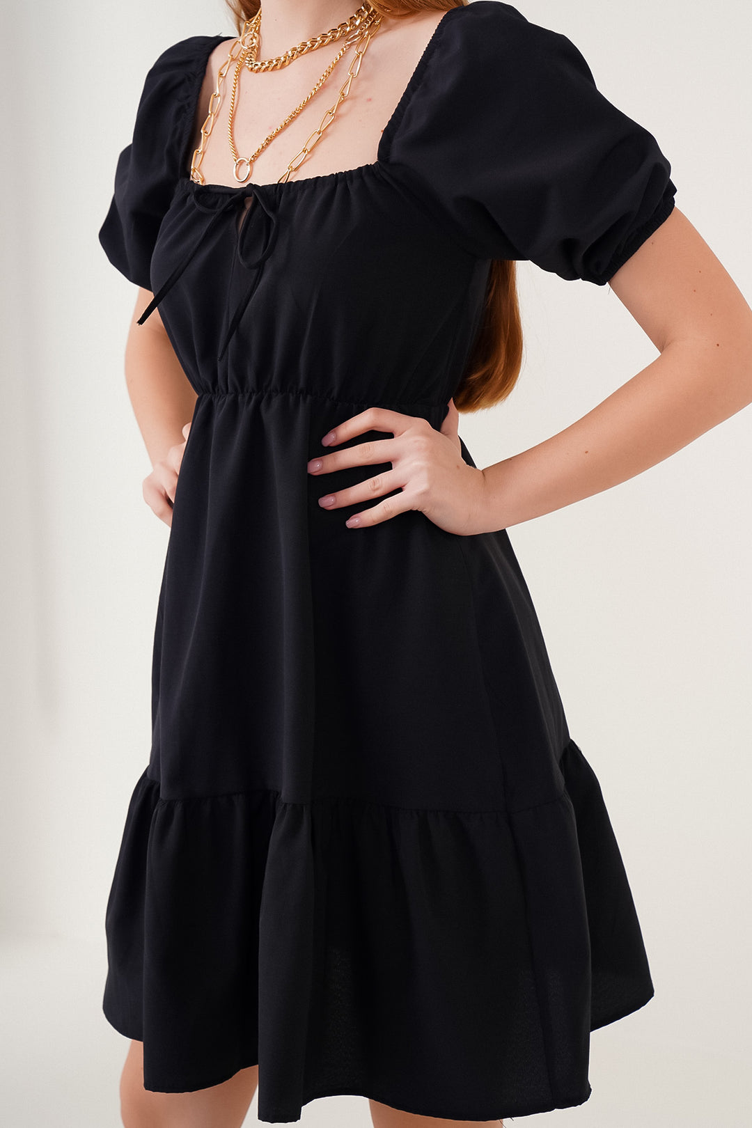 Bigdart 2351 Robe Popeline Évasée - Noir
