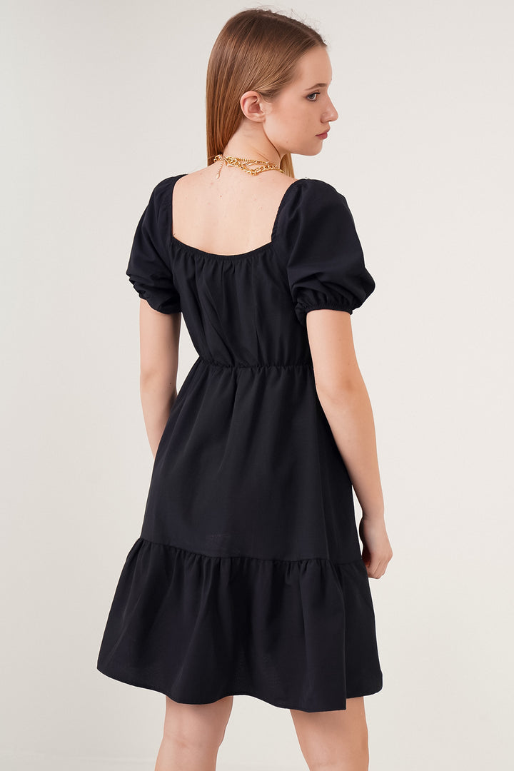 Bigdart 2351 Robe Popeline Évasée - Noir