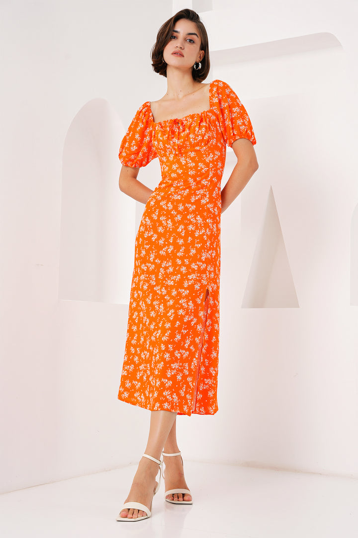 Bigdart 2387 Robe à fente - Orange