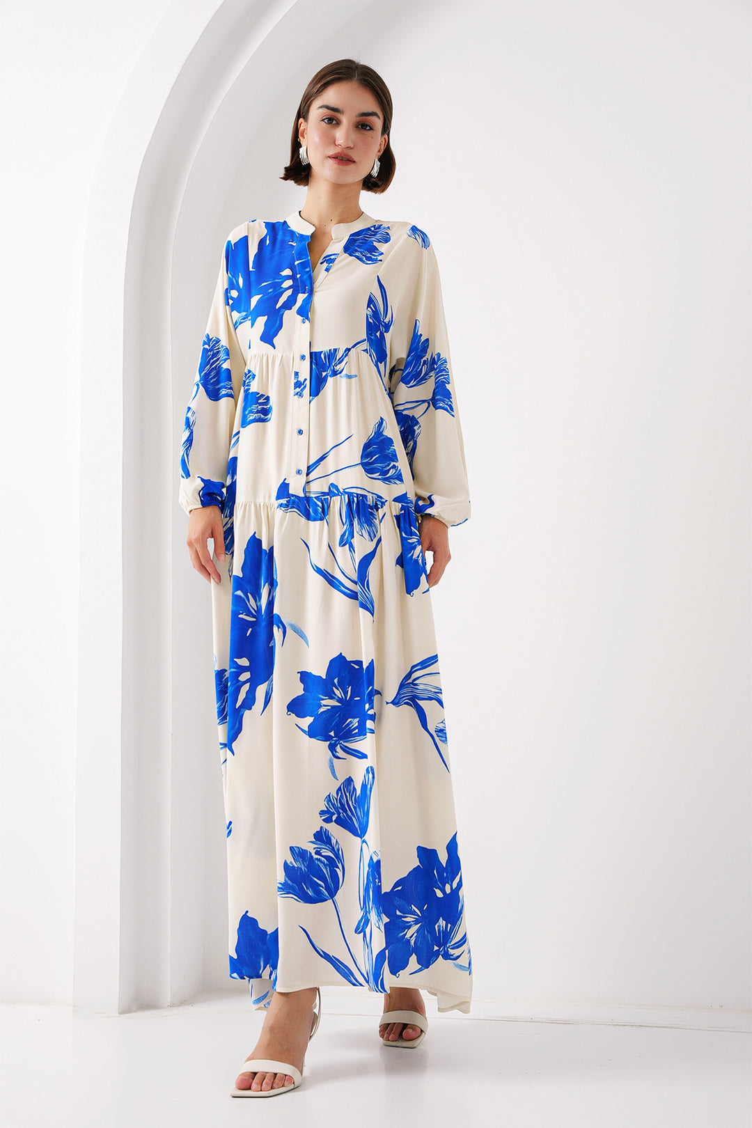 Bigdart 2423 Robe de mode authentique - Écru