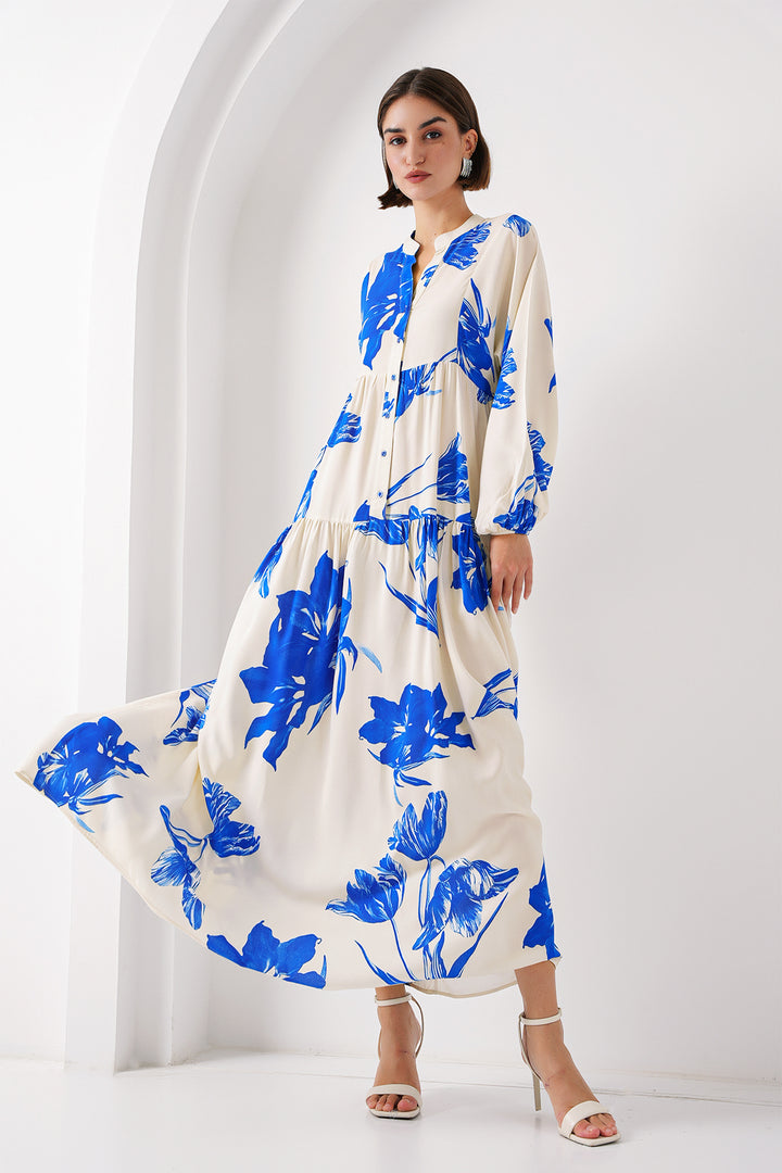 Bigdart 2423 Robe de mode authentique - Écru