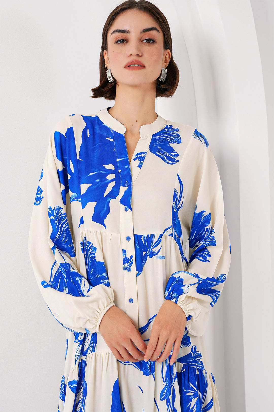 Bigdart 2423 Robe de mode authentique - Écru
