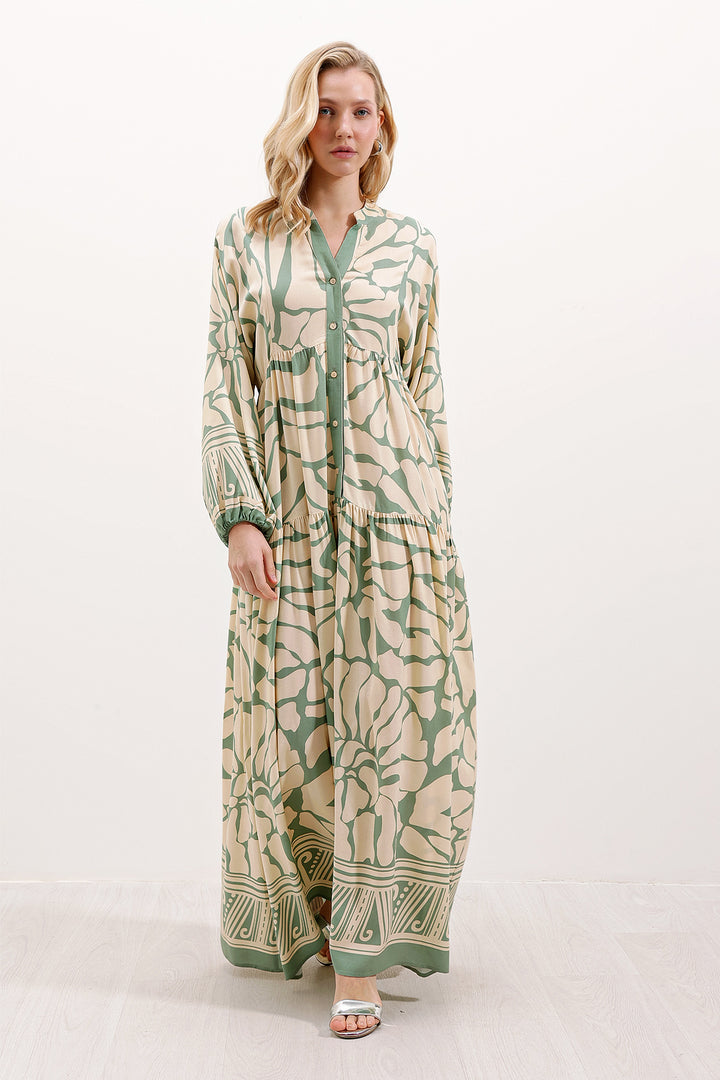 Bigdart 2423 Robe de mode authentique pour le hijab - a.Vert