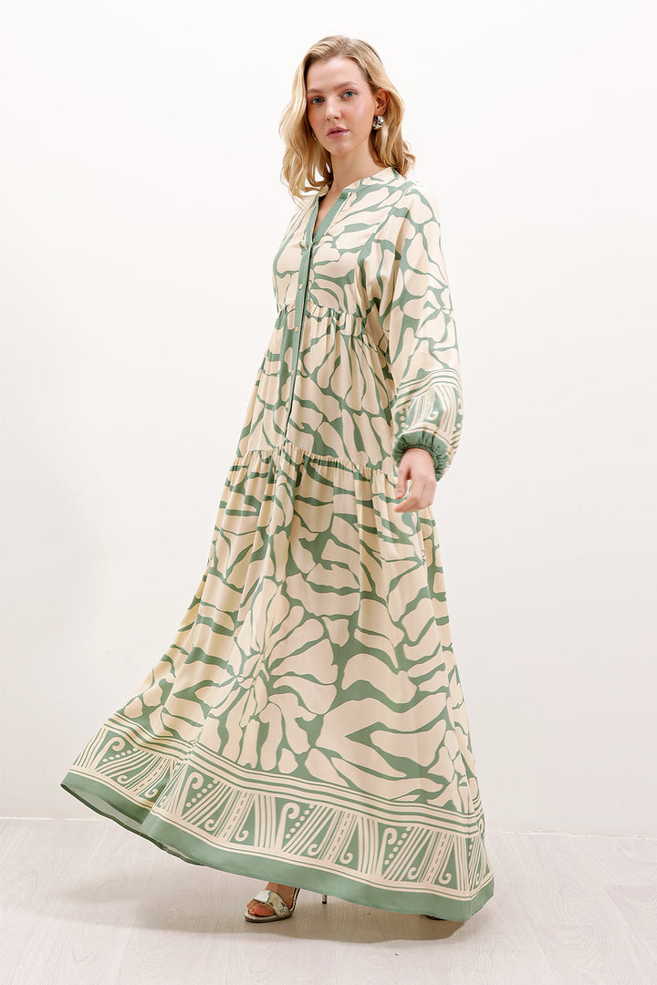 Bigdart Robe de mode à motifs authentiques 2423 - a.Vert