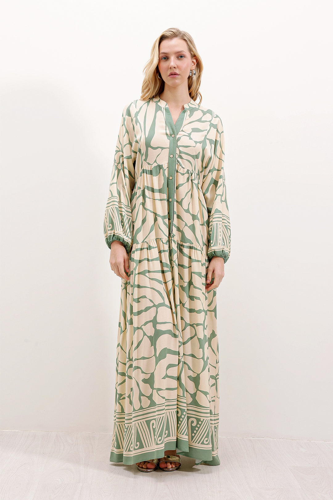 Bigdart Robe de mode à motifs authentiques 2423 - a.Vert