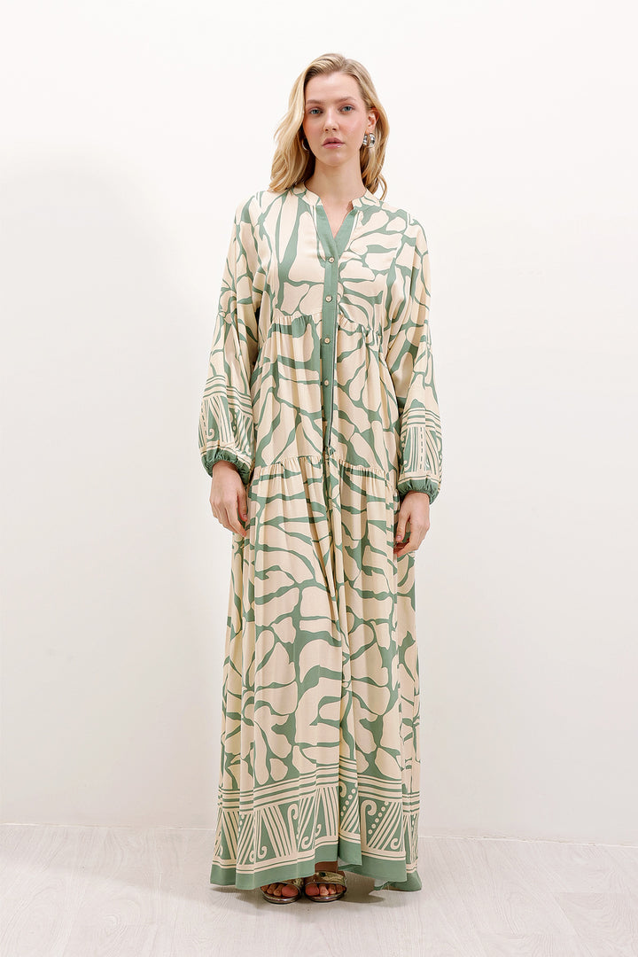 Bigdart 2423 Robe de mode authentique pour le hijab - a.Vert