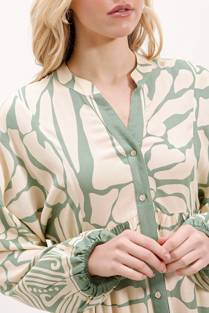 Bigdart Robe de mode à motifs authentiques 2423 - a.Vert
