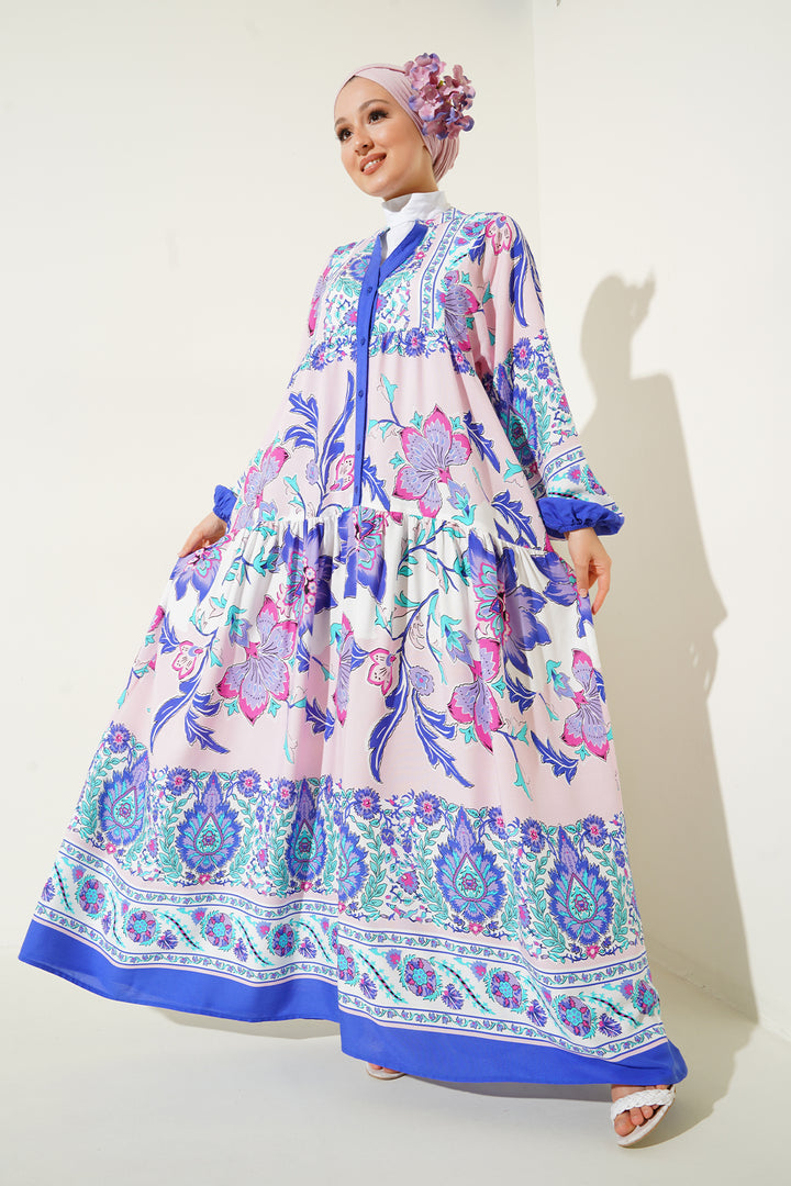 Bigdart 2423 Robe de mode authentique pour le hijab - d.Bleu marine